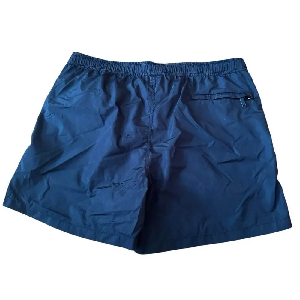 Valentino Garavani Short-Length Logo-Print Swim Shorts Black, Size 48, Medium